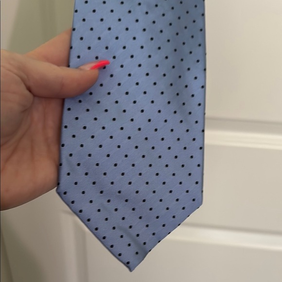 Banana Republic Blue and Black Polka Dot Tie - Picture 1 of 5
